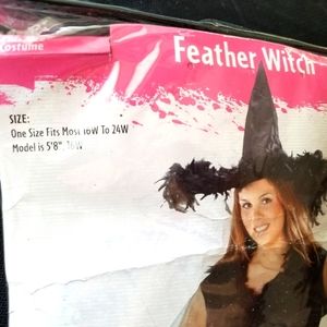 Costume feather witch adult OS 16w